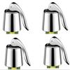 Stainless Steels Wine Bottle Stoppers Reusable Vacuum Leakproof Bottle Plugs Kitchen Tool Wine Preservations Sealing Plugs