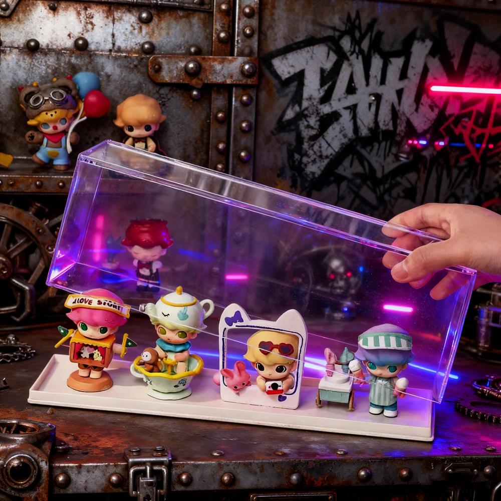 Премиальная коллекционная полка Пылезащитный дисплей для игрушек в слепой коробке Хранение 1/2/3 слоя на выбор