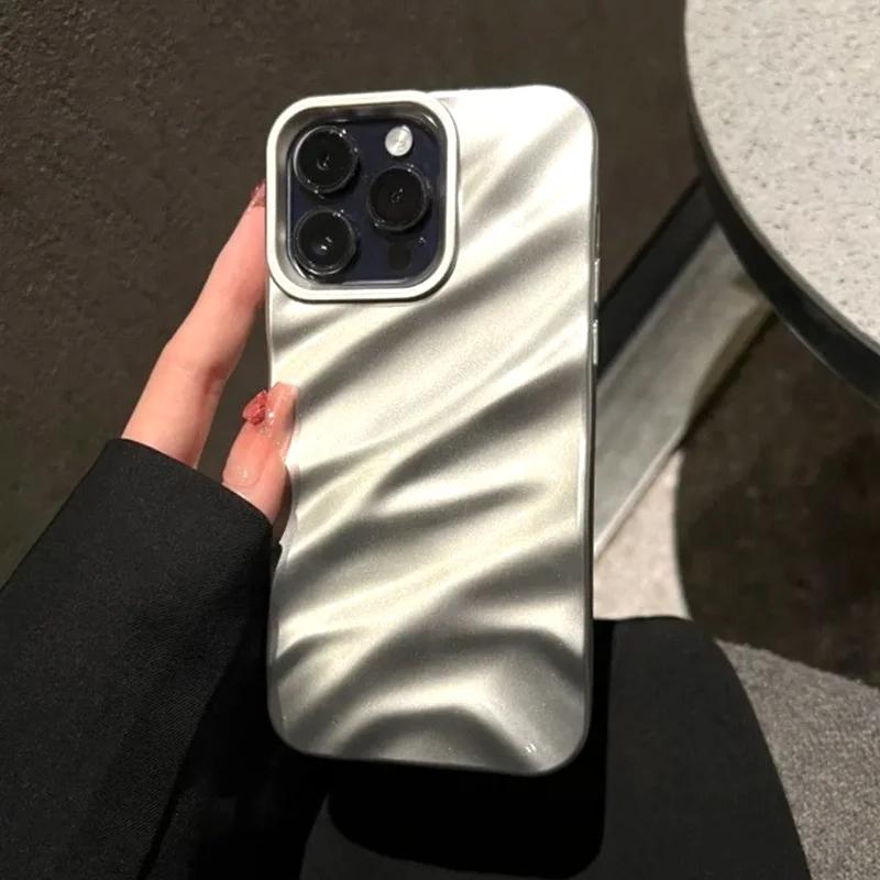 Мягкий чехол для телефона с волнистым узором в стиле конфет для iPhone 17 16 11 12 13 14 15 Pro Max Xs Max XR 7 8 Plus 17air Ударопрочный бампер