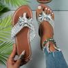 2025 Summer Flip Flops Women's Slippers Butterfly-knot New Plus Size Beach Slippers Women Hot Sale Light Flat Slippers