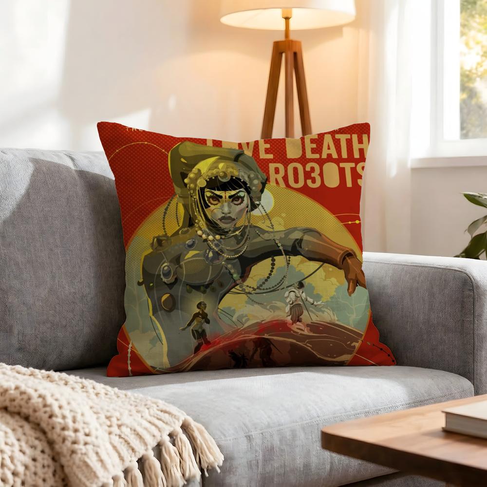 Show Love Death Robots Cushion Cover Pcs Decorative Covers Soft Cushion Case for Sofa Couch Decor x x Pillowcases