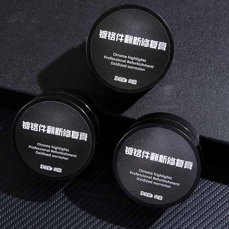 Паста для полировки и восстановления хрома автомобиля - Полироль для металла для дверных ручек, оконных молдингов - Удаляет ржавчину, водяные пятна и окисление
