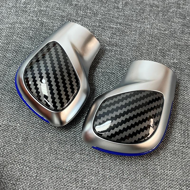 Хромированный матовый с кожаной ручкой переключения передач, боковая крышка, эмблема DSG для VW Golf 6 7 R GTI Passat B7 B8 CC R20 Jetta