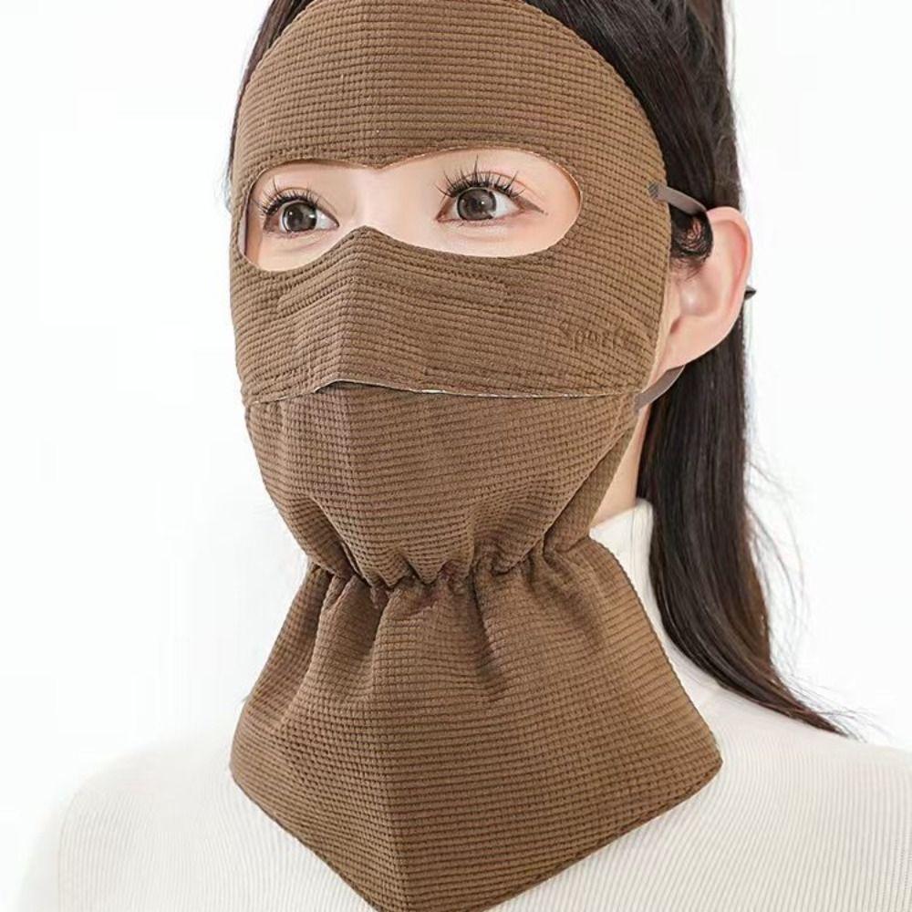 Хлопковый воротник для шеи, утолщенный головной убор для верховой езды, модная теплая маска