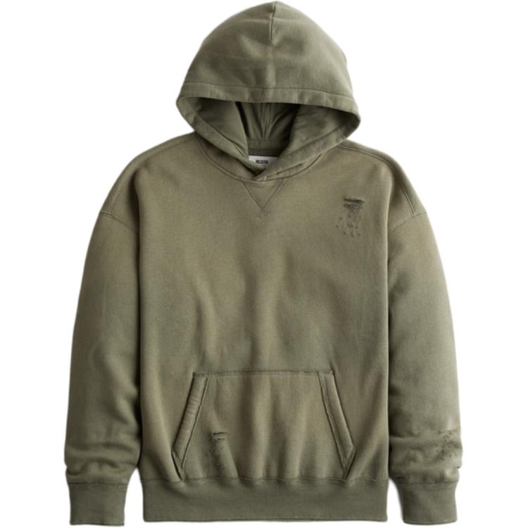 Hollister Толстовка мужская оливково-зеленая 322-221-1438-332