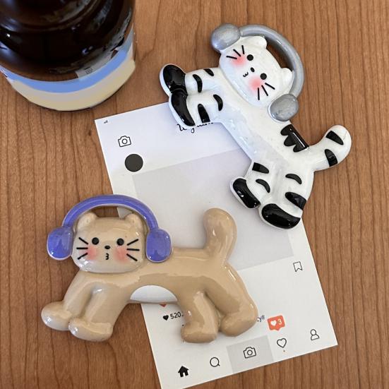 Мультяшная собака смола магнит на холодильник DIY кошка 3D котенок щенок магнитный