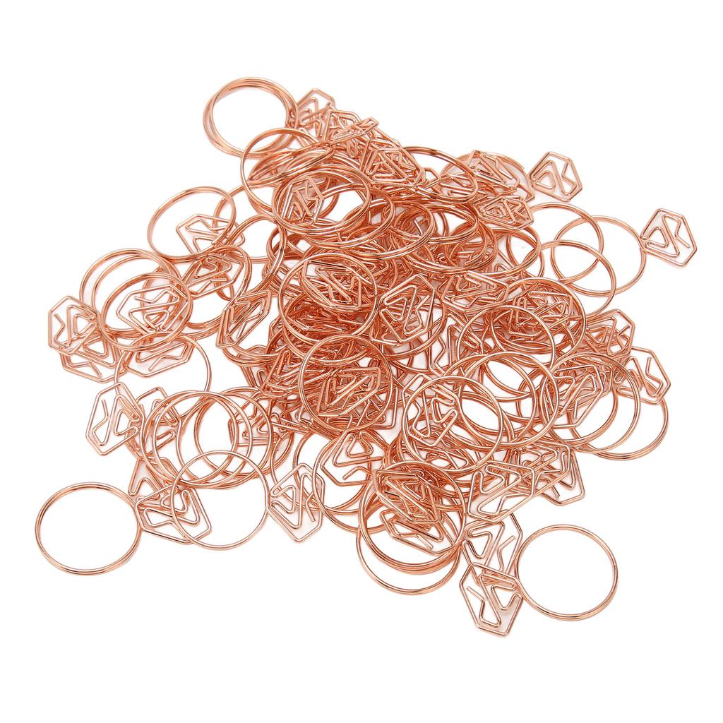 80 шт. канцелярских скрепок в форме, нержавеющие, многофункциональные, с прозрачной коробкой для офиса и школы