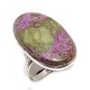 Пурпурит Драгоценный камень 925 Стерлинговое серебро Ювелирное кольцо Размер 7.5