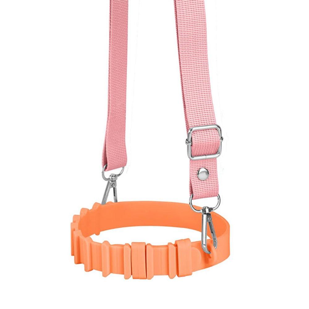 Hands-Free Water Bottle Shoulder Strap Adjustable Silicone Cup Holder Water Bottle Holder Outdoor