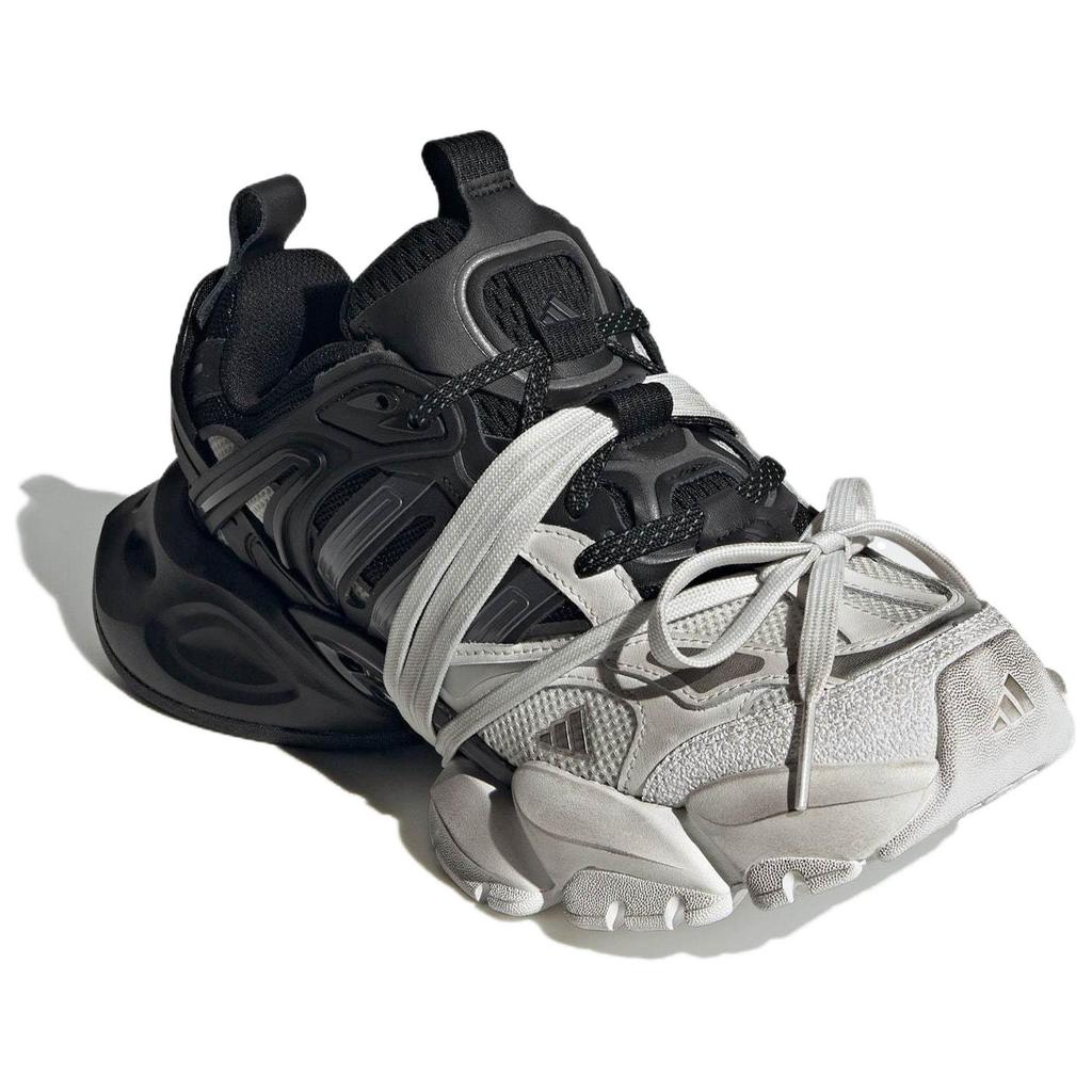 Adidas XLG Runner Deluxe White Black Unisex Sneakers Crystal-White Core-Black Iron-Metallic JR0861