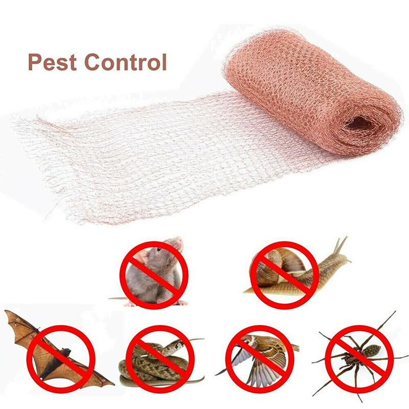 3/6/9/10/12/15.2M Mesh Roll Pest Control Woven Filter Mesh Wires Pure Copper Mesh for Snail Birds Mouse Rat Rodent Control Garden