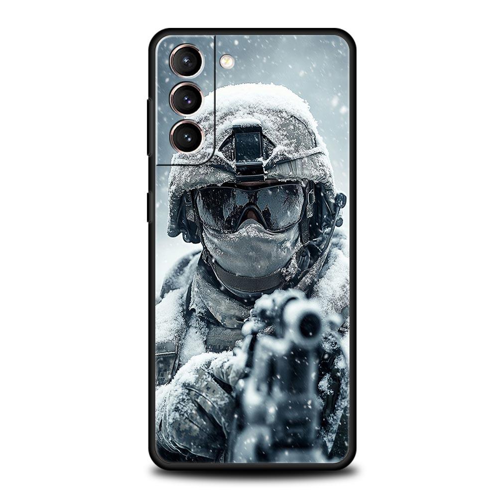 Чехол для телефона Спецназ Армии Военный Для Samsung Galaxy S25 S24 S23 S22 S20 Ultra S21 FE 5G S10 Plus S10E Мягкий ТПУ Чехол