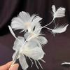 Elegant Bride Headdress Veil Wedding Hair Accessories Vintage Photography Headband  Women
