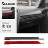 Наклейка из настоящего мягкого углеволокна для Seat Ibiza 6l 2003 2004 2005 2006 2007 2008 LHD RHD Автомобильная полоса для пассажира/второго пилота Салон