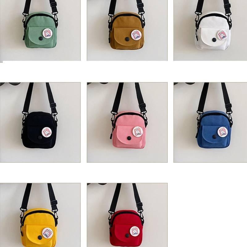 Simple And Lovely Canvas Mini Bag For Women 2024 Korean Style Vintage Street Fashion Crossbody Bag