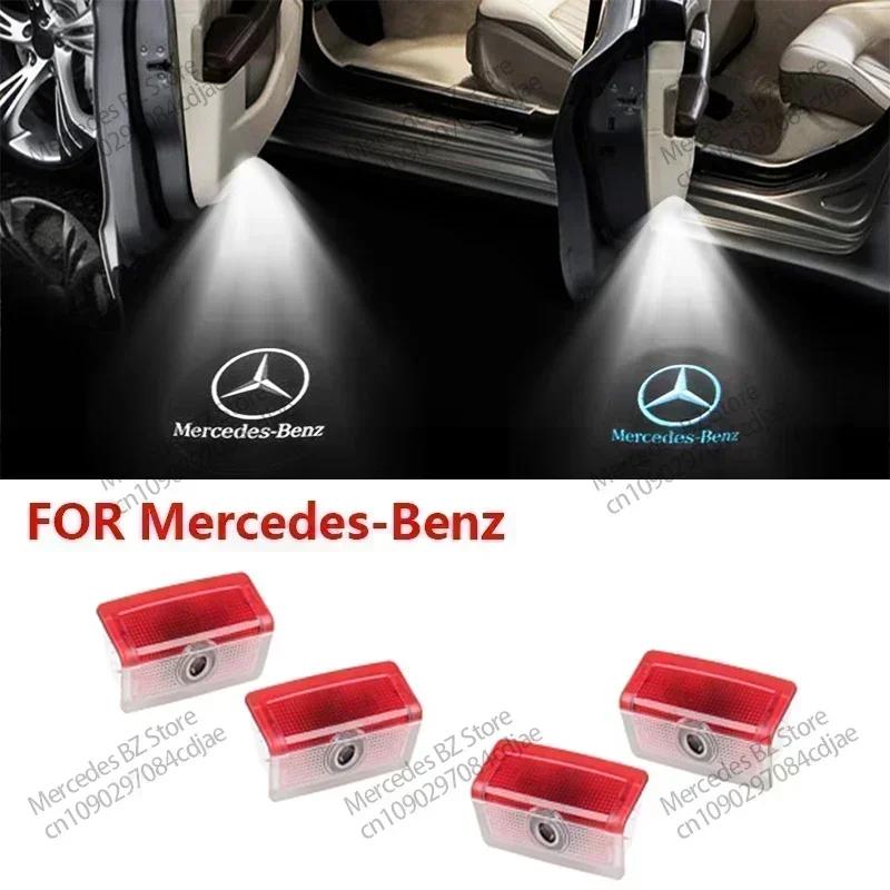 2/4P Car Door Lamp Projector Welcome Step Up Puddle Light For Mercedes Benz W166 GLE C167 B E A C Class W205 W176 W213 GLC X253 vvv1