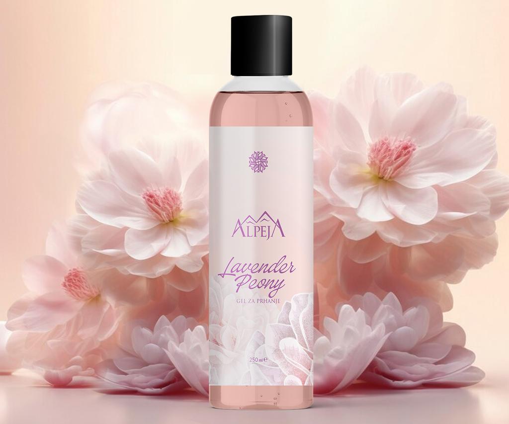 Гель для душа Лаванда Пион Альпея, Словения