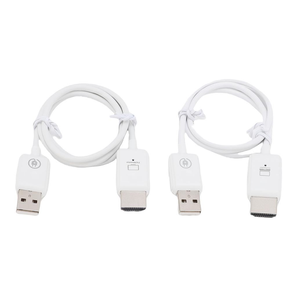 Wireless HD Multimedia Interface Transmitter and Receiver Portable 1080P Screen Mirroring Adapter Extender for Laptop PC