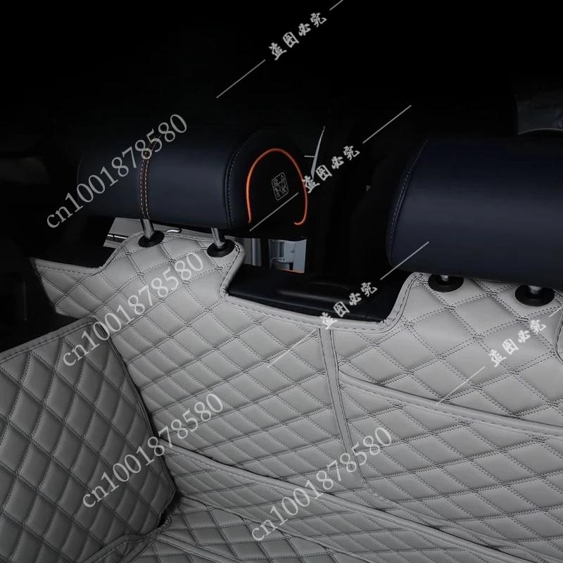 For BYD Seal U Sealion 6 Song Plus DMI Custom Trunk Mats Leather Durable Cargo Liner Boot Carpets PU-leather Waterproof Details
