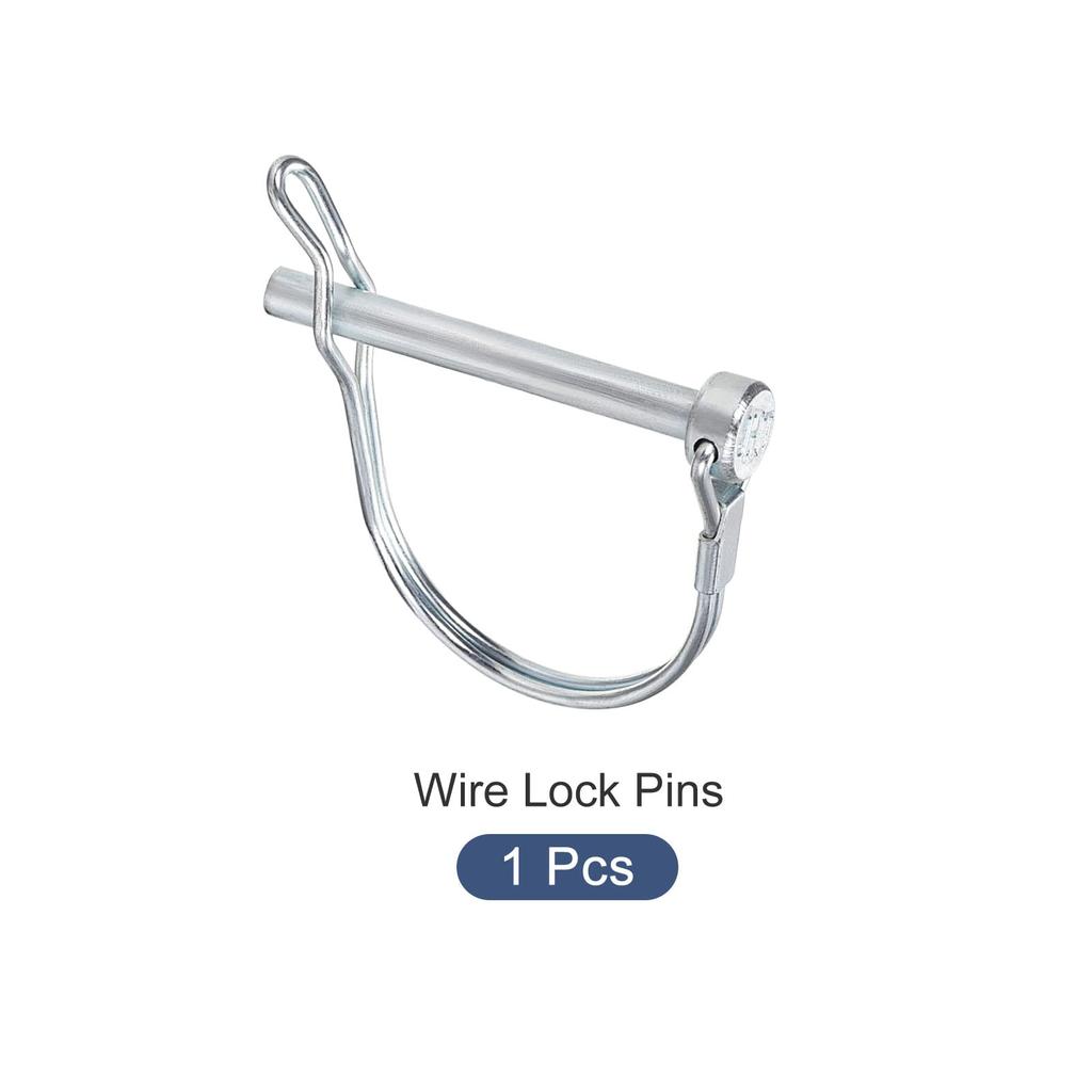 METALLIXITY Safety Coupler Pin (6x55mm) Shaft Lock Pin Round Arch Wire Retainer and Ear Tractor Trailer Truck Mower