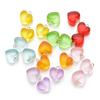 Transparent Jewelry Making Necklace Crafting Candy Color Resin Heart  Charms Keychain Pendant