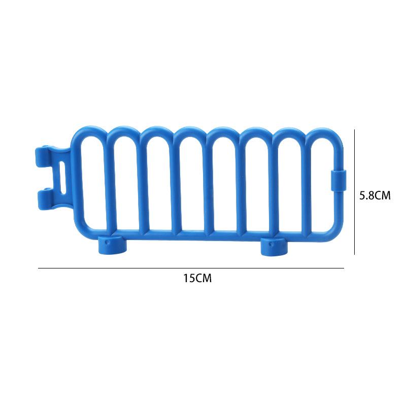 Большие строительные блоки Аксессуары Железнодорожные пути Дорожные знаки Светофор Дорожное заграждение Парковочный столб Забор Совместимые Серия для улицы Детские игрушки