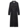TAOP&ZA Retro Denim Long Dress for Women - Versatile Spring/Autumn Wear