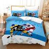 3D хоккейная серия, комплект постельного белья, спортивный пододеяльник, наволочка, 2/3 шт. DE135 * 200, для комнаты для мальчиков, полный размер, мягкое моющееся украшение для дома