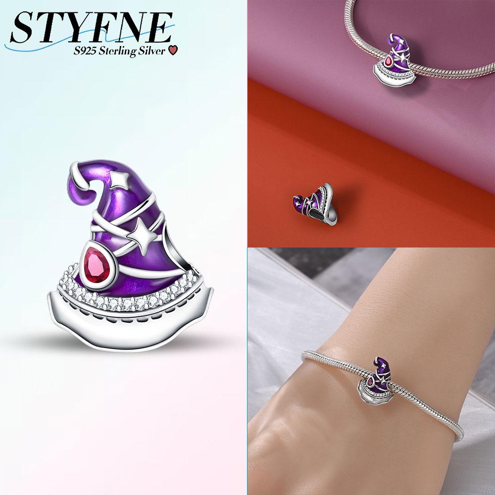 Copper Halloween Skull Bat Pumpkin Boutique Pendant Fit Original Bracelet Charm Beads Necklace Diy Female Jewelry