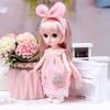 17cm Practical Princess Doll Replaceable Compact 13 Joints Movable Rich Facial Details BJD Dolls with