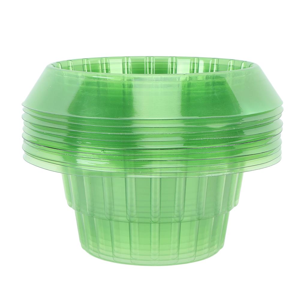 10 шт. Зеленые садовые колпаки, пластиковые круглые крышки для растений, многоразовые купола для увлажнения семян растений для дома