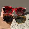 Non-polarized Fashion Cat Eye Colorful Sunglasses Oval Stylish Design Sun Glasses Oversize Women Decoration Shades for Driving Hiking