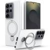 For Samsung Galaxy S25 Ultra Magnetic Case Rotating Ring Kickstand TPU + PC Back Cover