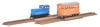 Railway Collection Iron Collection Narrow Gauge 80 Nekoyama Forest Railway Diesel Locomotive Blue Passenger Car Set D Diorama Supplies + 2-Car