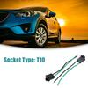 ACROPIX Автомобильная лампа T10 для стоп-сигнала, цоколь с проводкой, адаптер-разъем, черный, 2 шт.