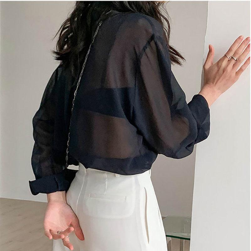 Рубашка с защитой от солнца, женская тонкая шаль, летняя юбка с бретелькой и шифоновая блузка, кардиган