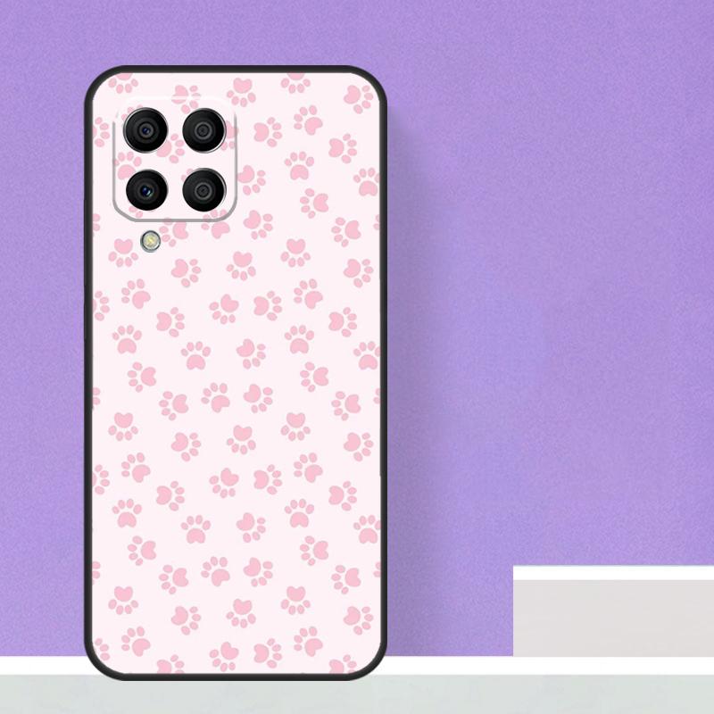 Чехол с лапками кошки и собаки для Samsung Galaxy M23 M20 M32 M52 M56 M16 M36 M54 M34 M14 M35 M55 M15 M11 M31 M13 M53