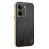 For Realme P3 5G Case Electroplating Silk Texture PU+TPU Phone Back Cover