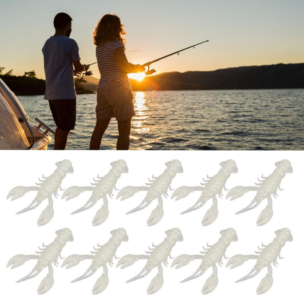 20PCS Soft Crawdad Bait 5.5cm Artificial Lure Durable Fishing Lure Bass Fishing