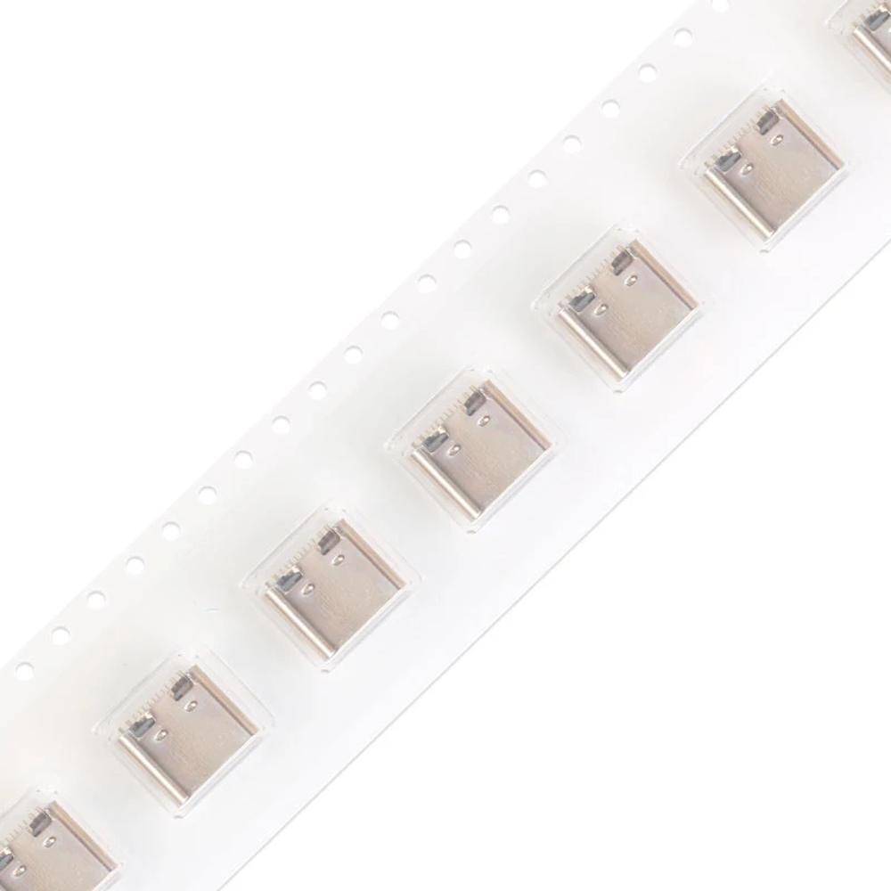 Micro Usb Jack SMD Connector Type-C 16pin Connector Charging Socket Female Connector SMT Connector