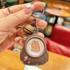 Luminous Capybaras Keychain Portable Cartoon Space Capsule Pendant For Backpack Stylish Animal Night Light Keyring
