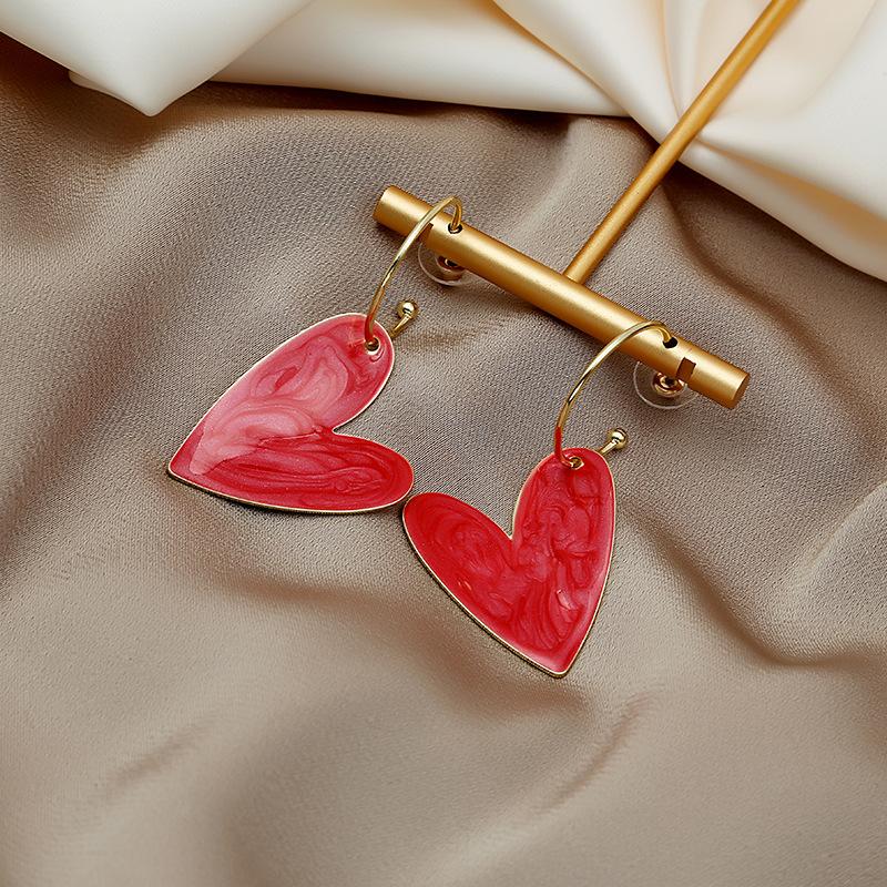 Colorful Candy Heart Earrings for Summer Style, Unique Design Cute Earrings