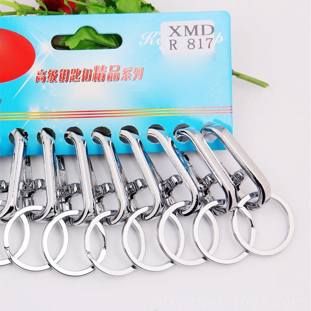 Stainless Steel Carabiners Clips Keychain Hook Buckle Single Loop Indoor Outdoor Tools for Backpack Camping Hiking MIT