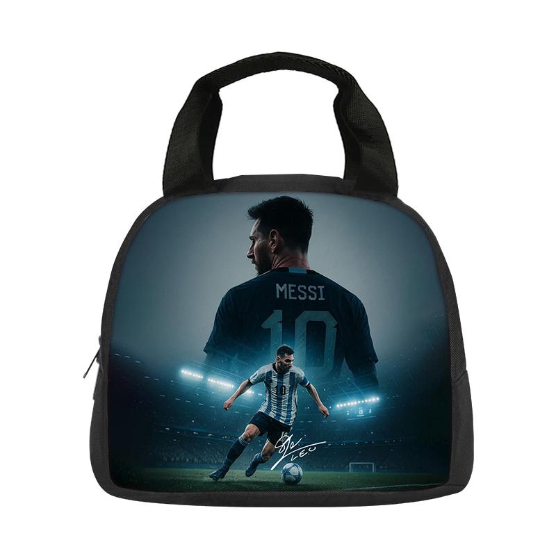 Школьная сумка M-Messi, Термосумка для обеда, Звезда футбола, Студент, Контейнер для еды Bento, Многоразовая термосумка, Ланч-бокс