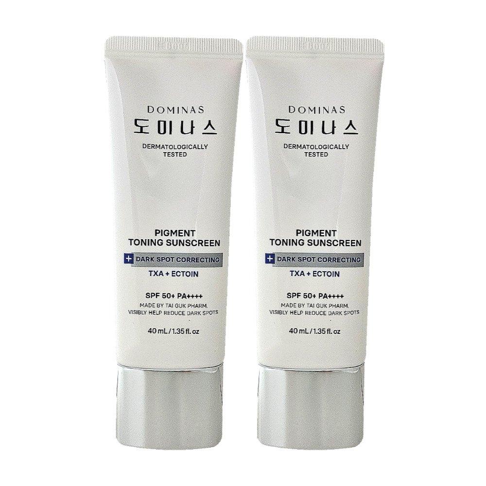DOMINAS Sun Cream Pigment Toning Sunscreen 40ml X 2