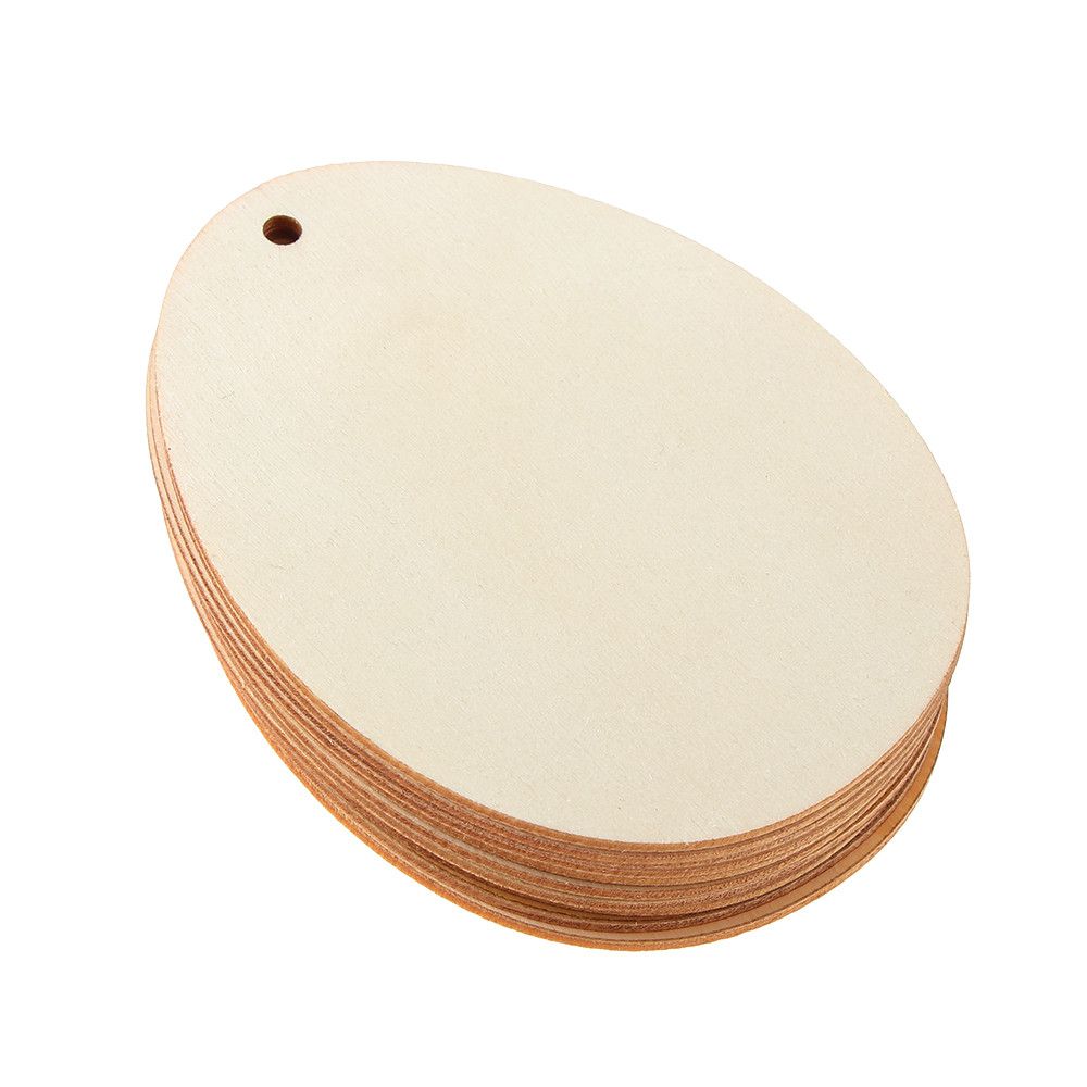 Handcraft Hanging Ornaments Wooden Drawing Easter Eggs Easter Decorations Wood Chips Wood Slice