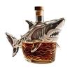 Whiskey Shark Decanter 320ml Shark Alcohol Glasses Decanter Dispenser Home Decor Animal Statue Empty Liquor Bottle For Neighbor