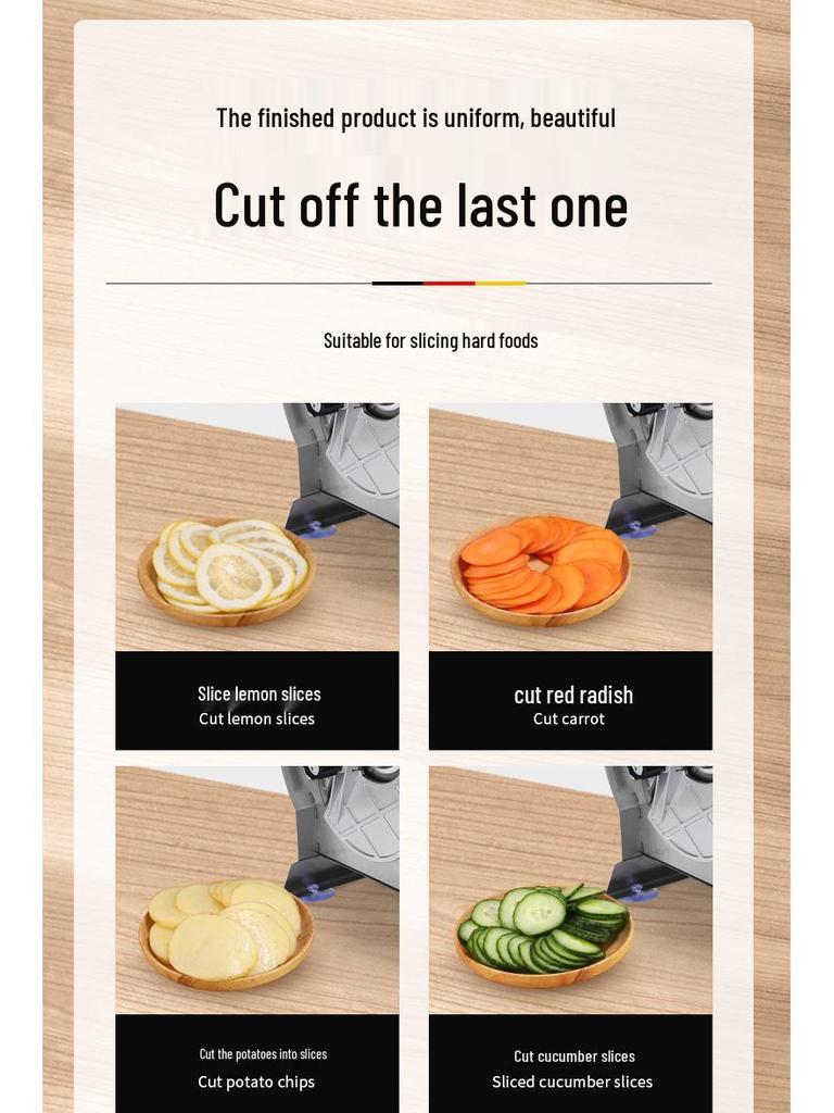 Ручная электрическая slicer из нержавеющей стали для фруктов и овощей