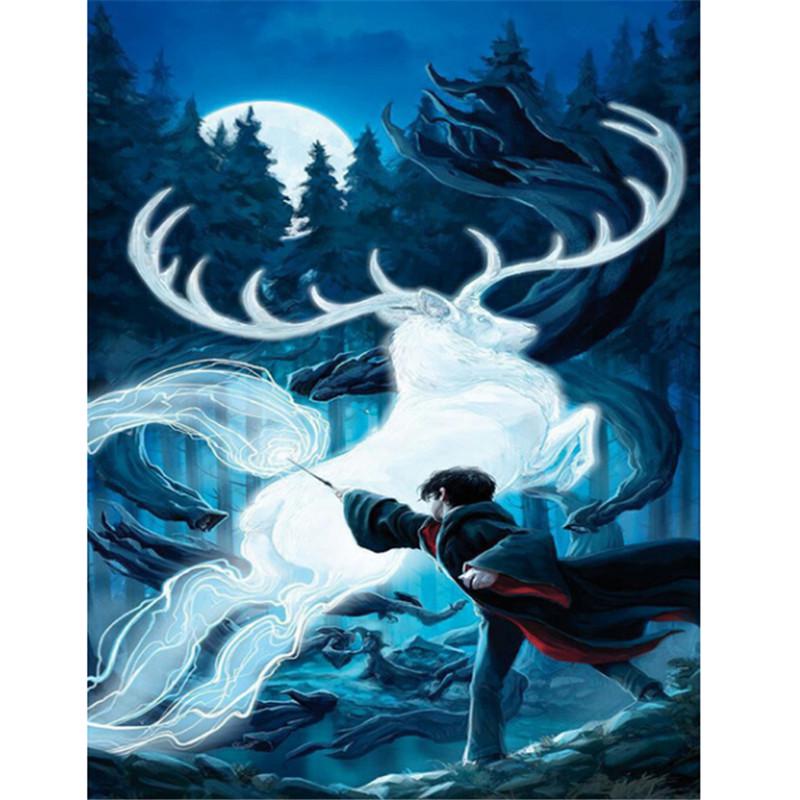 Diy Painting 5d Diamond Full Magic Hogwarts Diamond Embroidery Kits Full Lay Cross Stitch Home Decor Handmade Gift