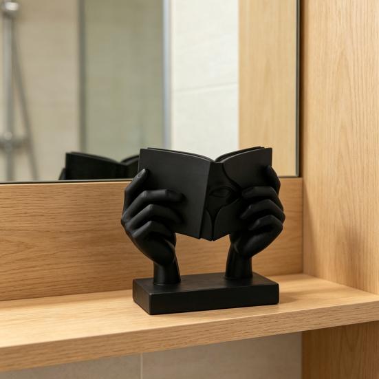 3D-печатная абстрактная скульптура лица и руки, современная минималистичная арт-фигурка, изысканная